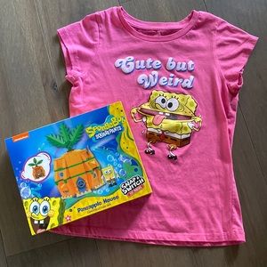SpongeBob SquarePants Lego Set and Shirt w/ Bucket Hat
